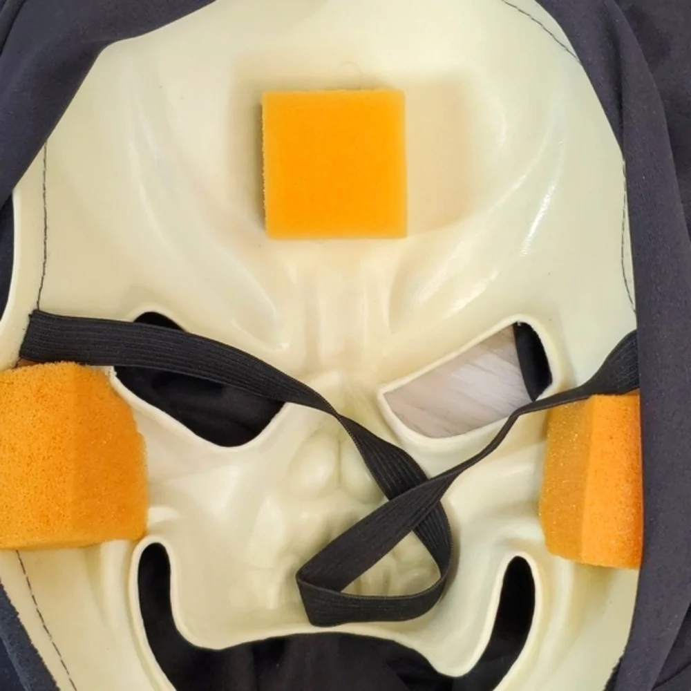 Vintage Y2K Scream Style Skeleton Ghostface Ghost Halloween Mask Molded Plastic